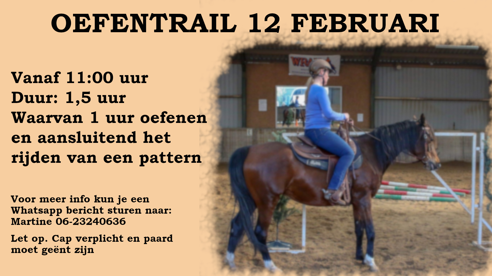 Zaterdag 12 februari oefentrail